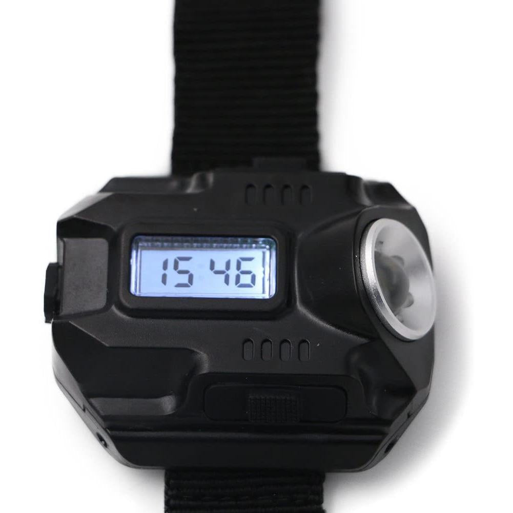 Tactical Survival Watch Flashlight With Compass