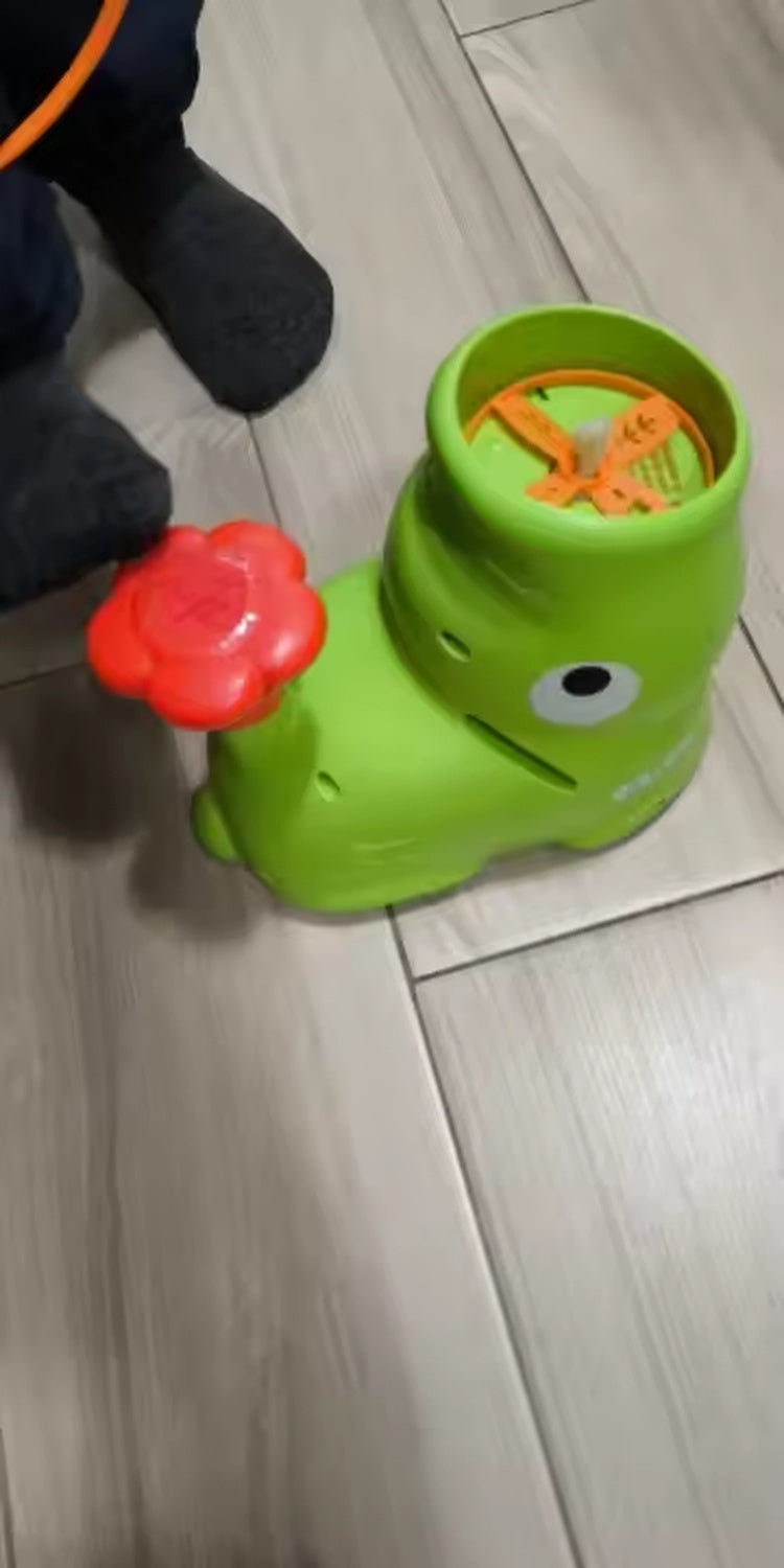 Foot Powered Flying Disc Launcher with Fun Reflex Training and Safe Durable Design for Ages 3+