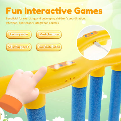 Fun Falling Sticks Challenge Game, Rechargeable and Temperature Adjustable, Safe for Ages 5+