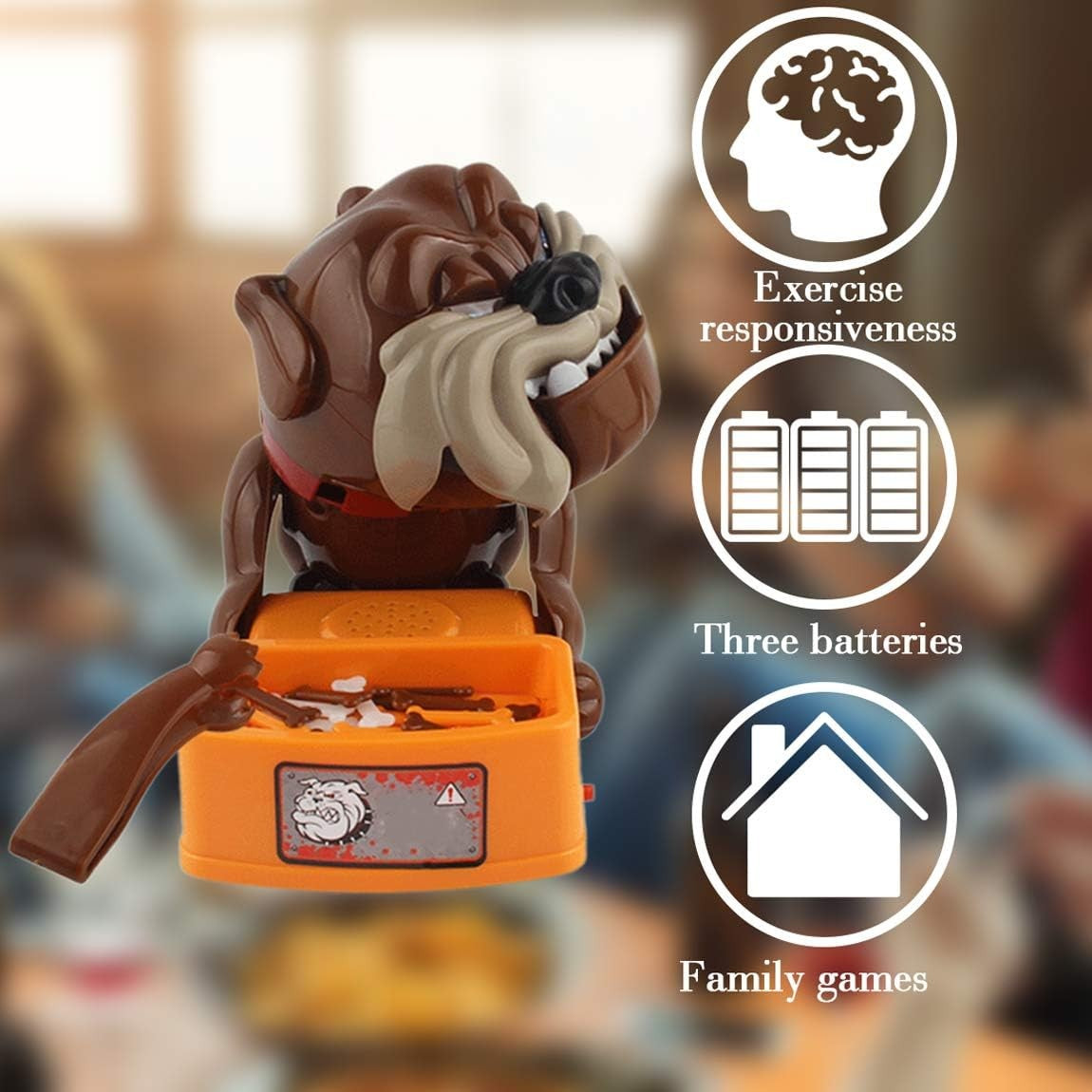 Funny Tricky Toy Wake-Up Dog Surprise Game with Safe and Non-Toxic Materials for Kids Ages 3+