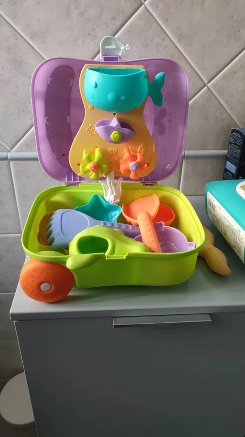 Kids Beach Toy Set, Sand and Water Play, BPA-Free Plastic, Variety of Tools & Shapes, Safe for Ages 2+