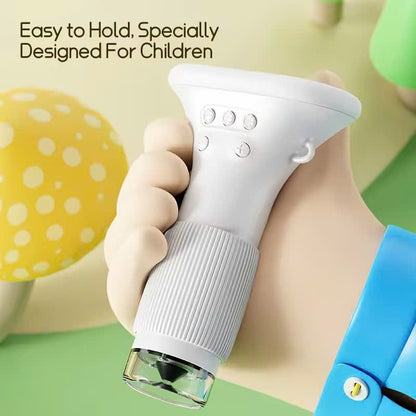 Kids Digital Microscope Handheld with 1000x Magnification, Photo & Video Capture, Safe for Ages 3+