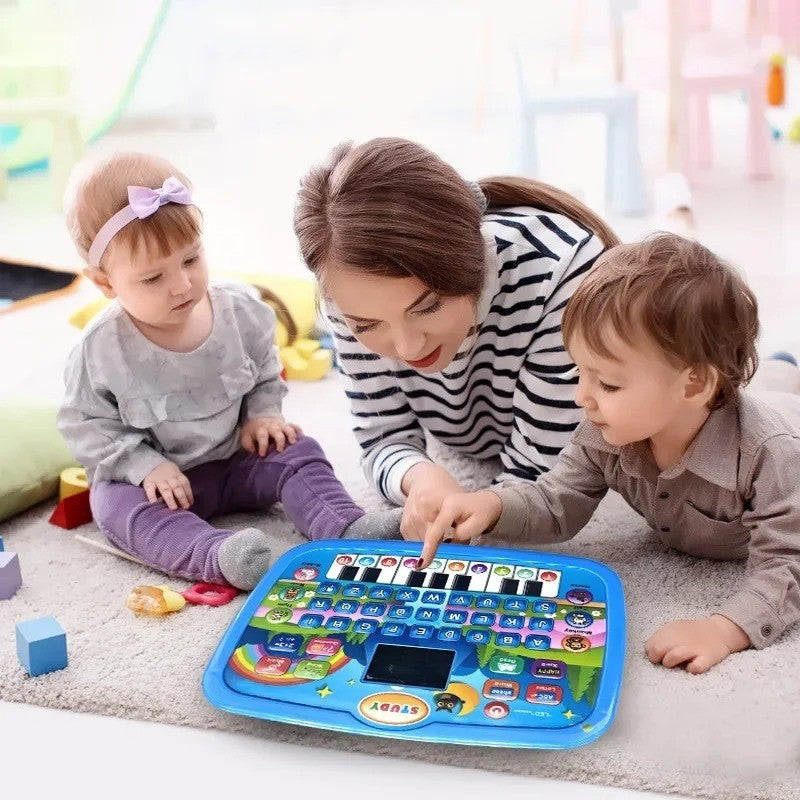 Kids’ Educational Tablet Toy with LED Screen, Sound, and Multiple Learning Modes, Safe for Ages 3+