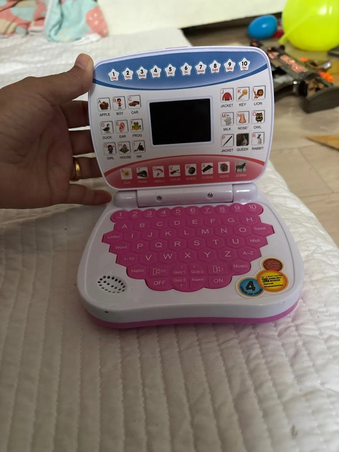 Kids Learning Laptop with 5 Learning Modes, LED Display Screen, Safe for Ages 3+