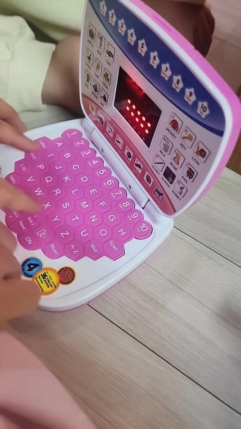 Kids Learning Laptop with 5 Learning Modes, LED Display Screen, Safe for Ages 3+