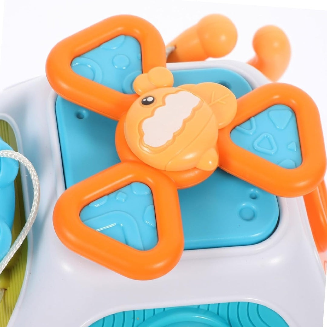 Montessori Busy Cube, Child-Friendly Wooden Sensory Toy, Fine Motor Skill Development, Safe for Ages 2+