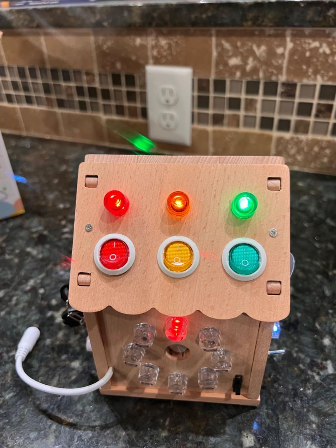 Montessori Busy House Toy with Sound, Light, Portable and Safe for Ages 3+