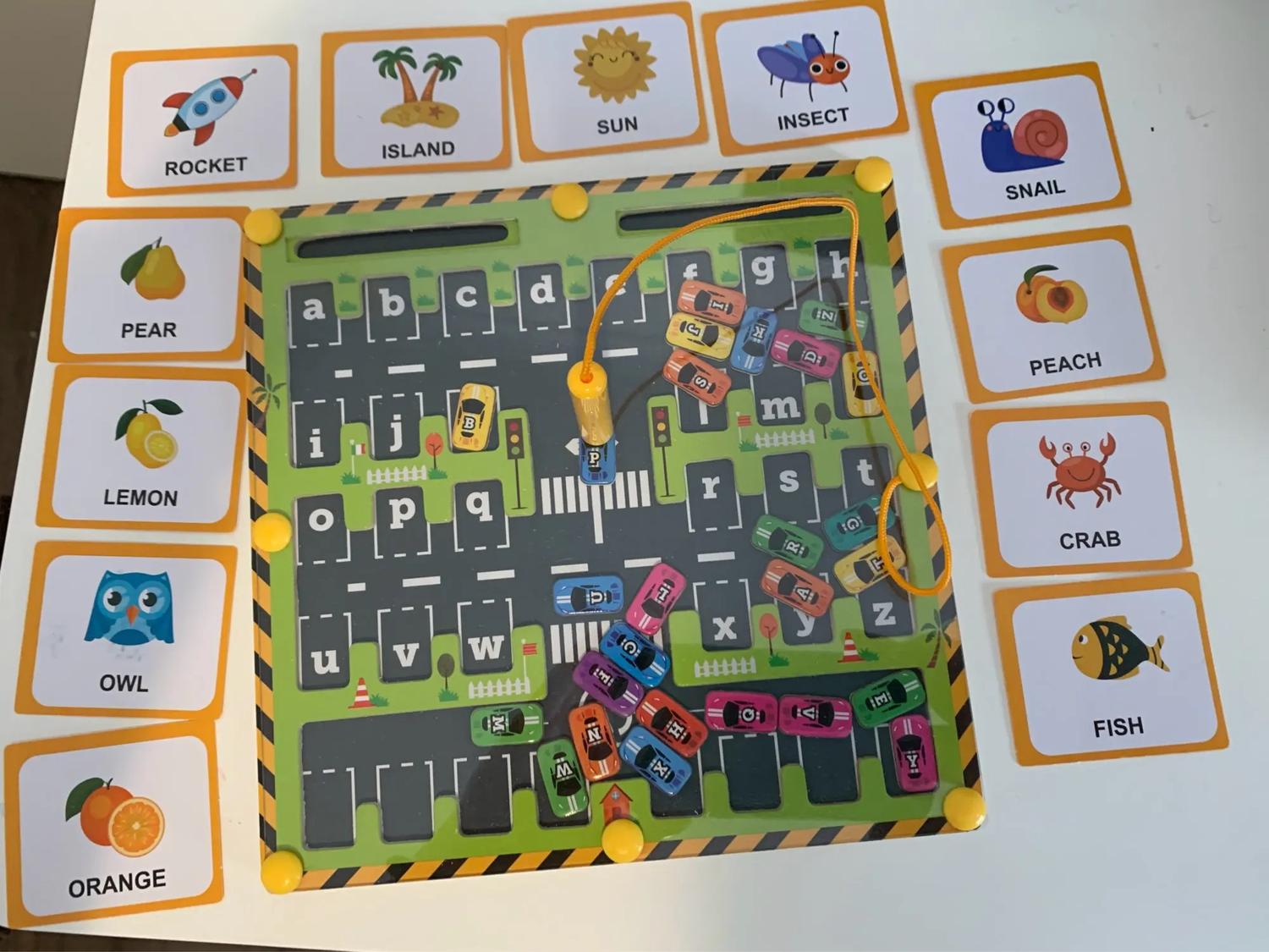 Montessori Magnetic Maze – Alphabet Learning Toy for Ages 3+ with Multiple Gameplay Modes and Safe Materials