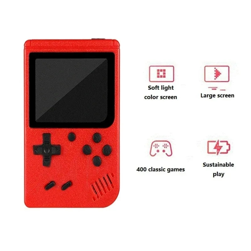 Retro Game Console with 400 Built-in Classic Games, TV Connectivity and Compact Design