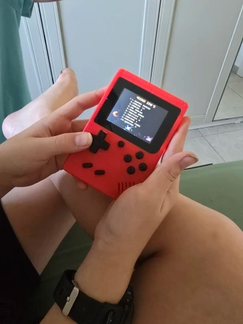 Retro Game Console with 400 Built-in Classic Games, TV Connectivity and Compact Design