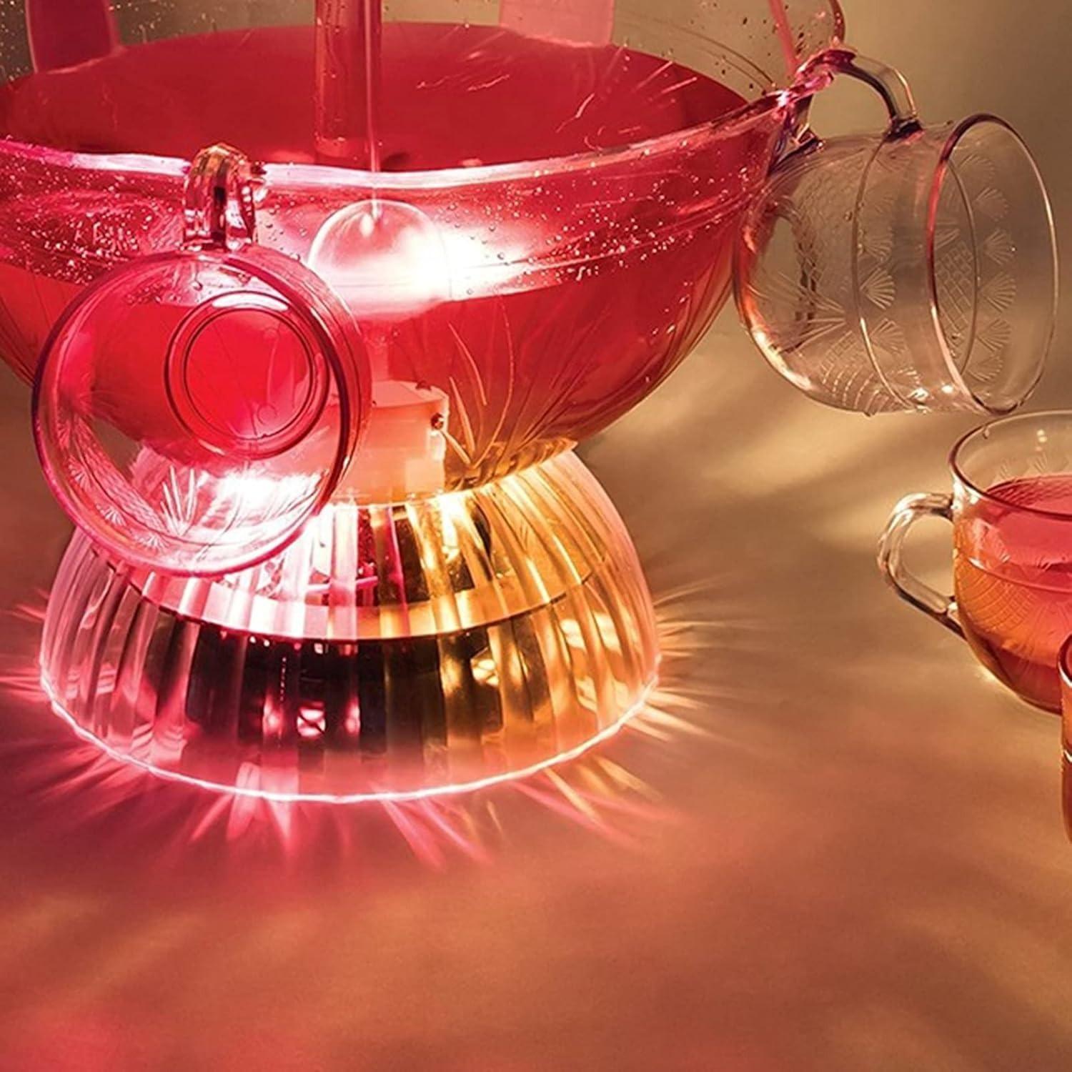 Retro Lighting Party Fountain with Cups – Safe Material, Easy to Assemble and Disassemble