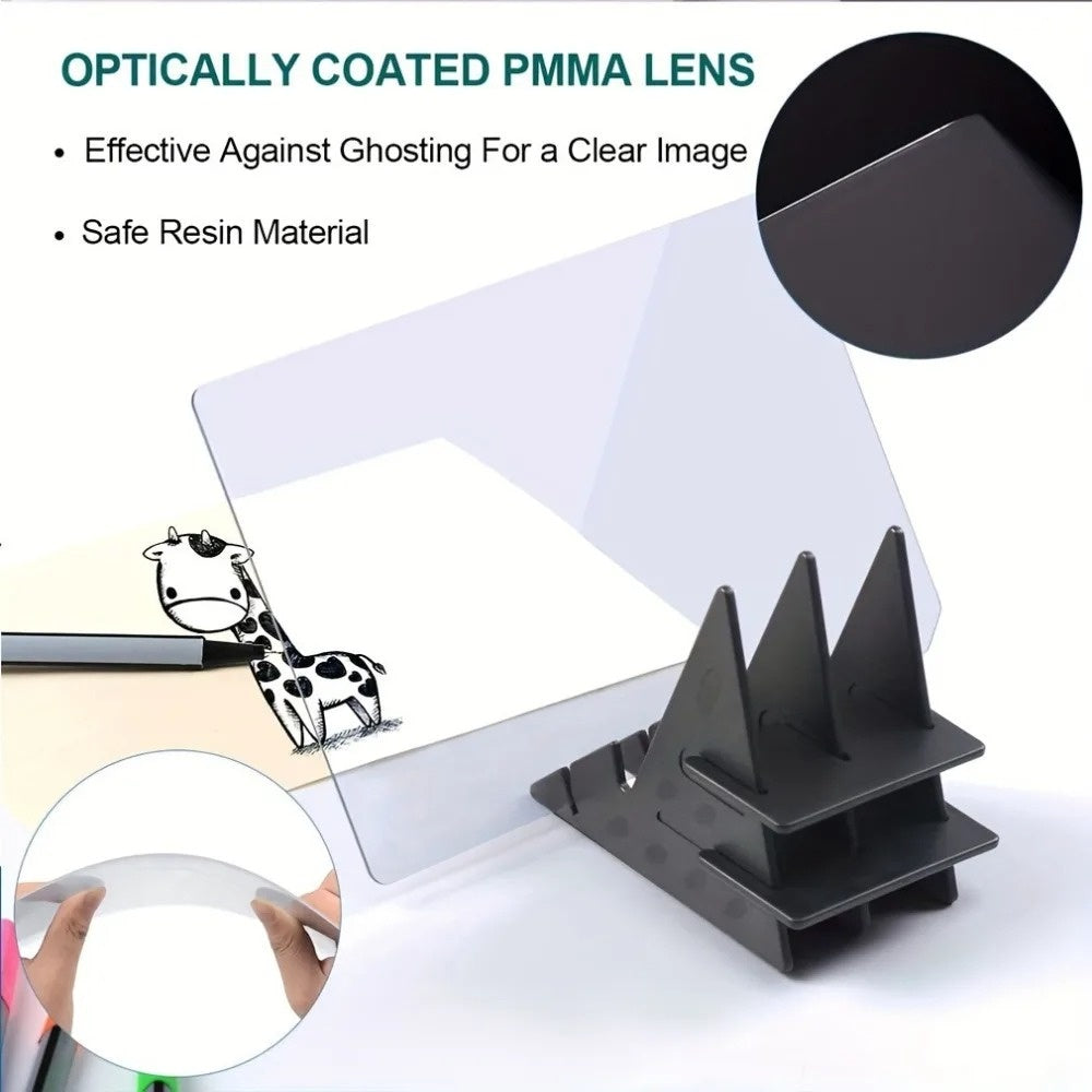 Sketch Wizard Projector – Optical Drawing & Tracing Toy for Kids with Reflective Mirror, Stand Base, Easy to Assemble and Disassemble