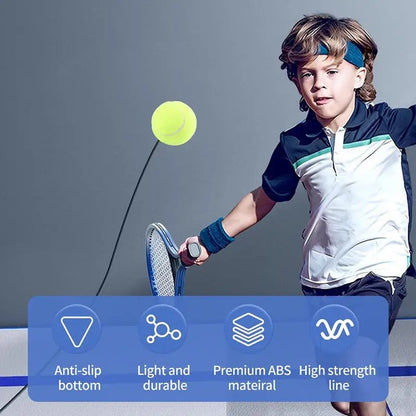 Tennis Trainer Rebound Ball for Self-Practice with Elastic Ball and Anti-Slip Base