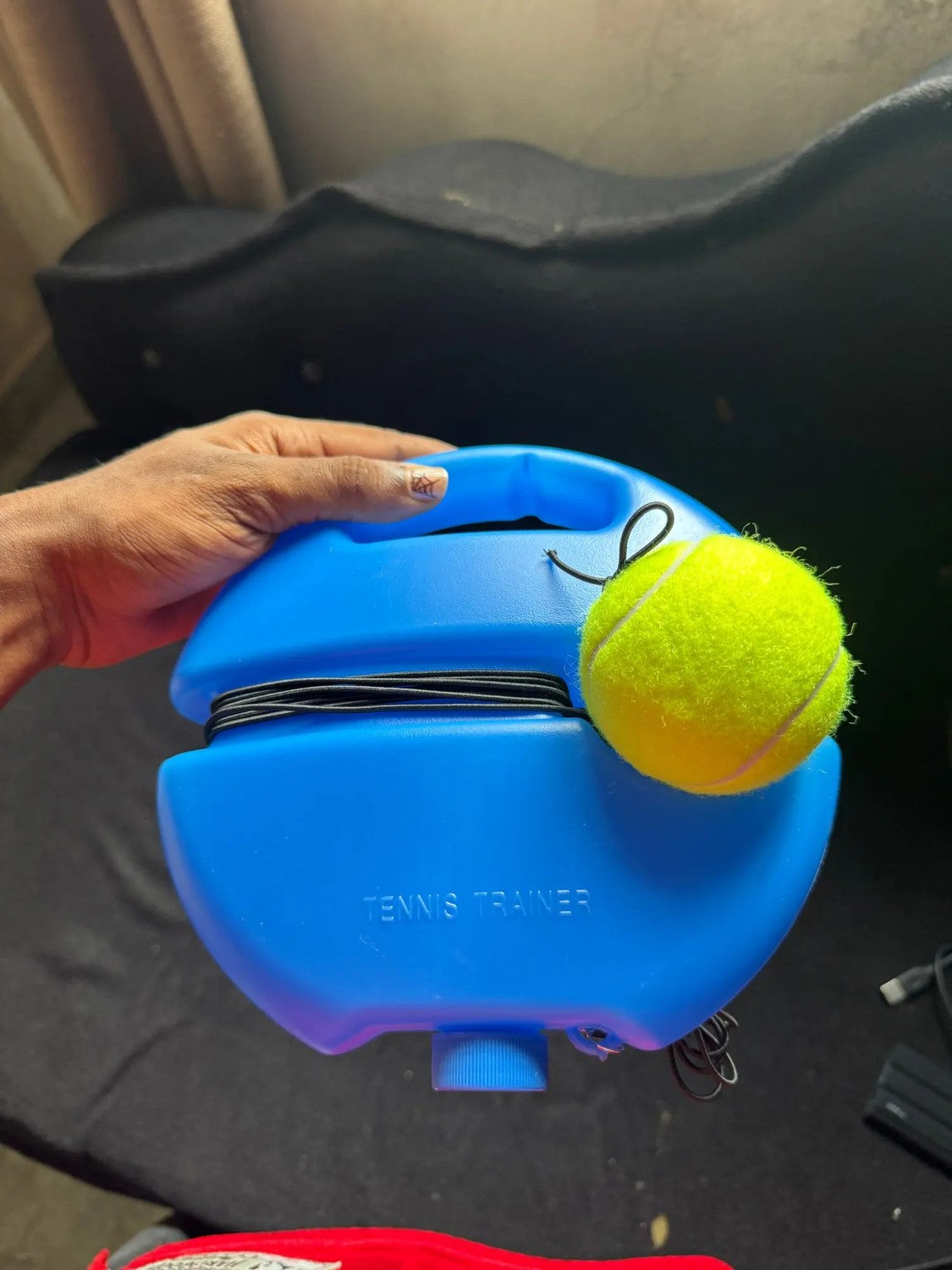 Tennis Trainer Rebound Ball for Self-Practice with Elastic Ball and Anti-Slip Base