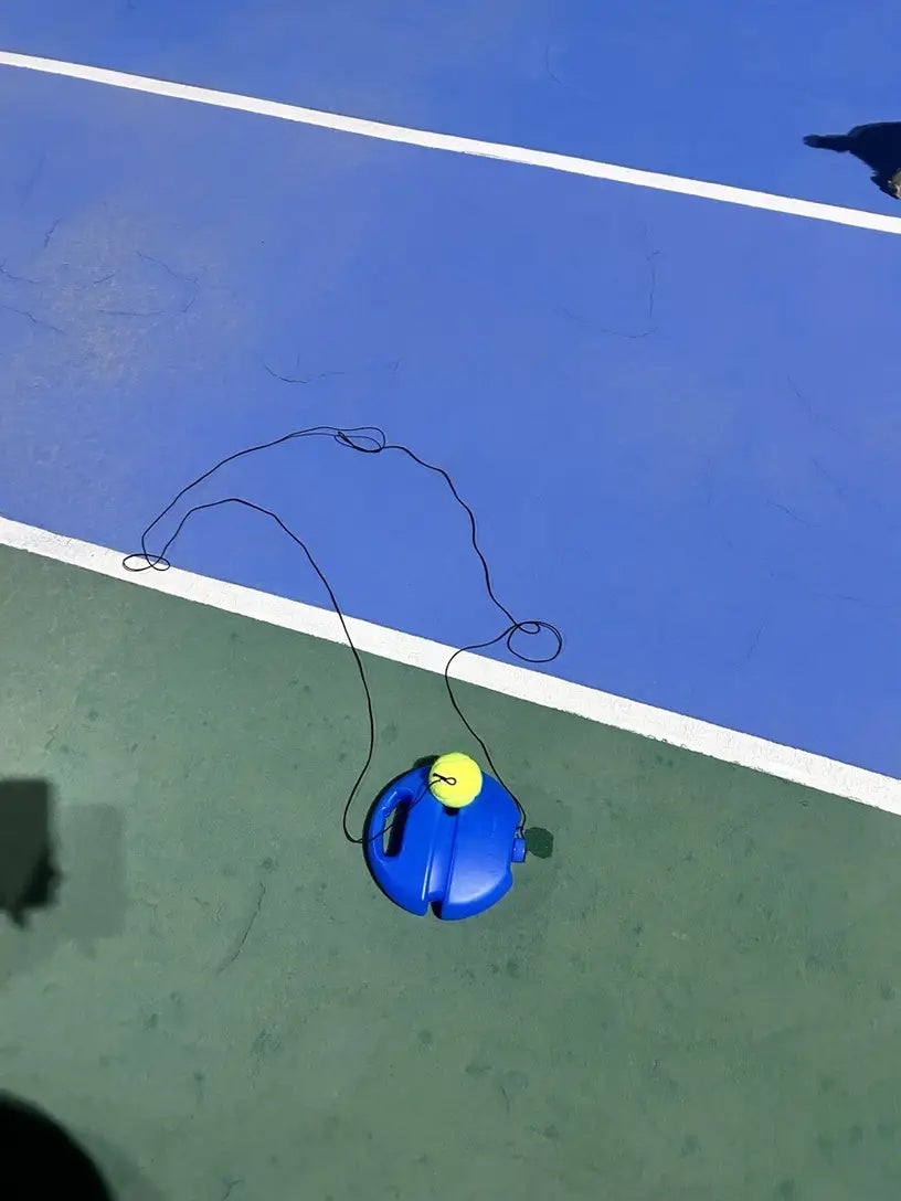 Tennis Trainer Rebound Ball for Self-Practice with Elastic Ball and Anti-Slip Base