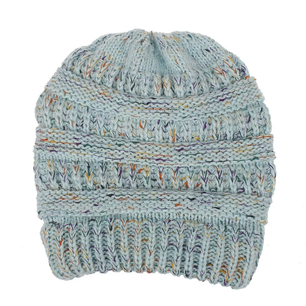 Soft Knit Beanie That'S Perfect For Ponytails & Buns