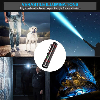Premium Laser Flashlight With Usb Clip Pen