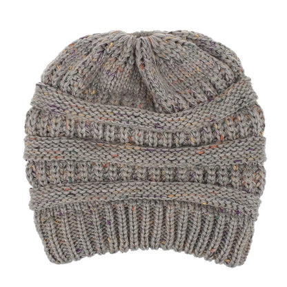 Soft Knit Beanie That'S Perfect For Ponytails & Buns