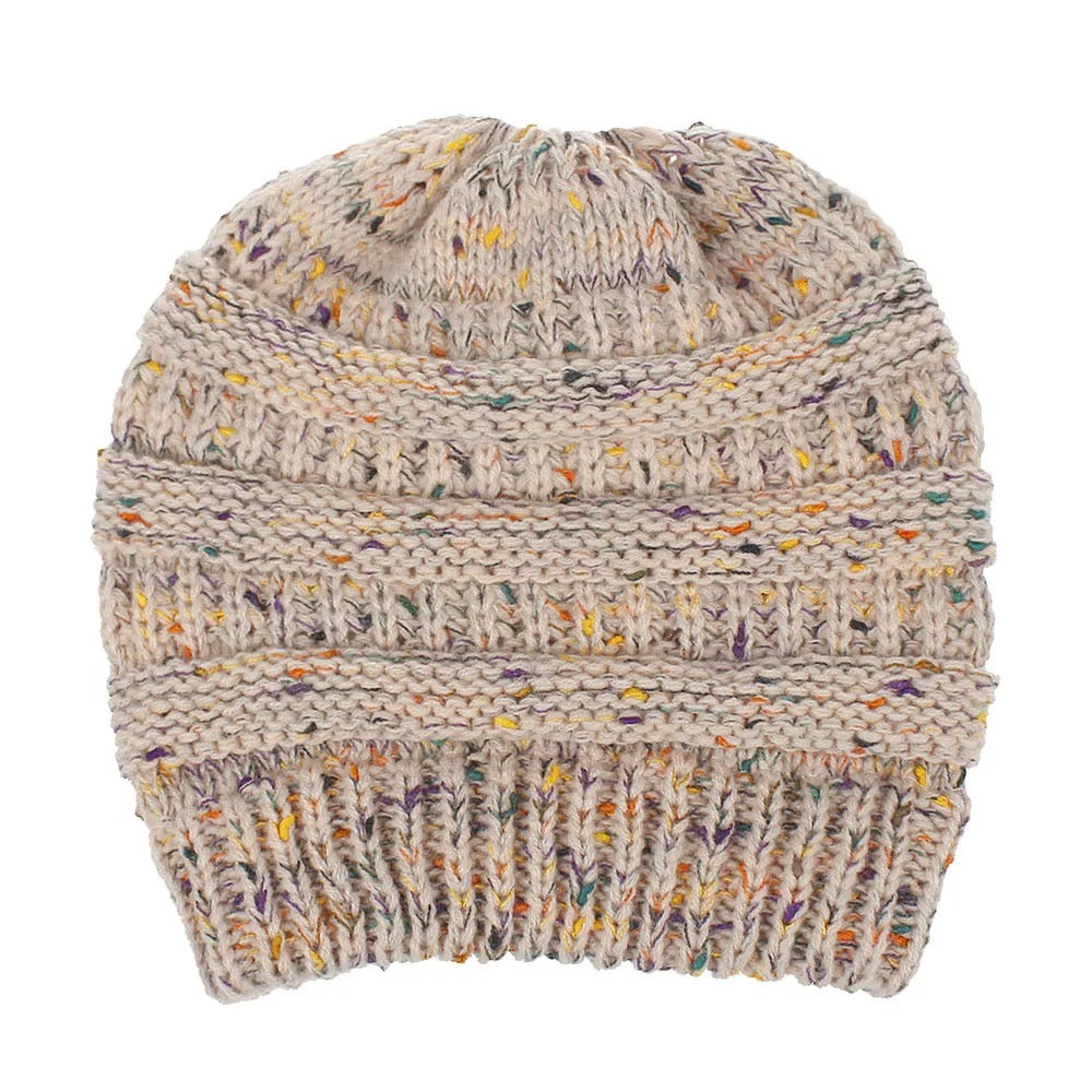 Soft Knit Beanie That'S Perfect For Ponytails & Buns