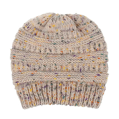 Soft Knit Beanie That'S Perfect For Ponytails & Buns