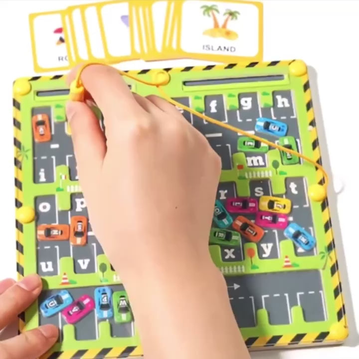 Montessori Magnetic Maze – Alphabet Learning Toy for Ages 3+ with Multiple Gameplay Modes and Safe Materials