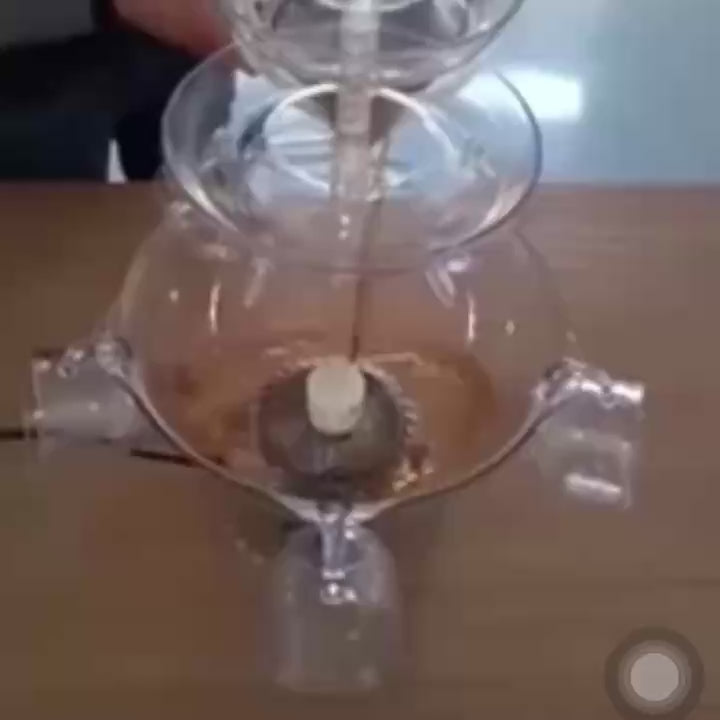 Retro Lighting Party Fountain with Cups – Safe Material, Easy to Assemble and Disassemble