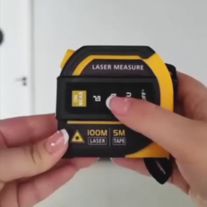 5-in-1 Digital Bluetooth Laser Tape Measure – Smart Electronic Measuring Tool with App Sync