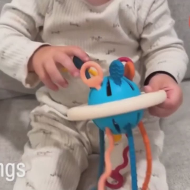 Montessori Sensory Toy with Unique UFO Design, Multi-functional Play, and Safe for Ages 6+ Months