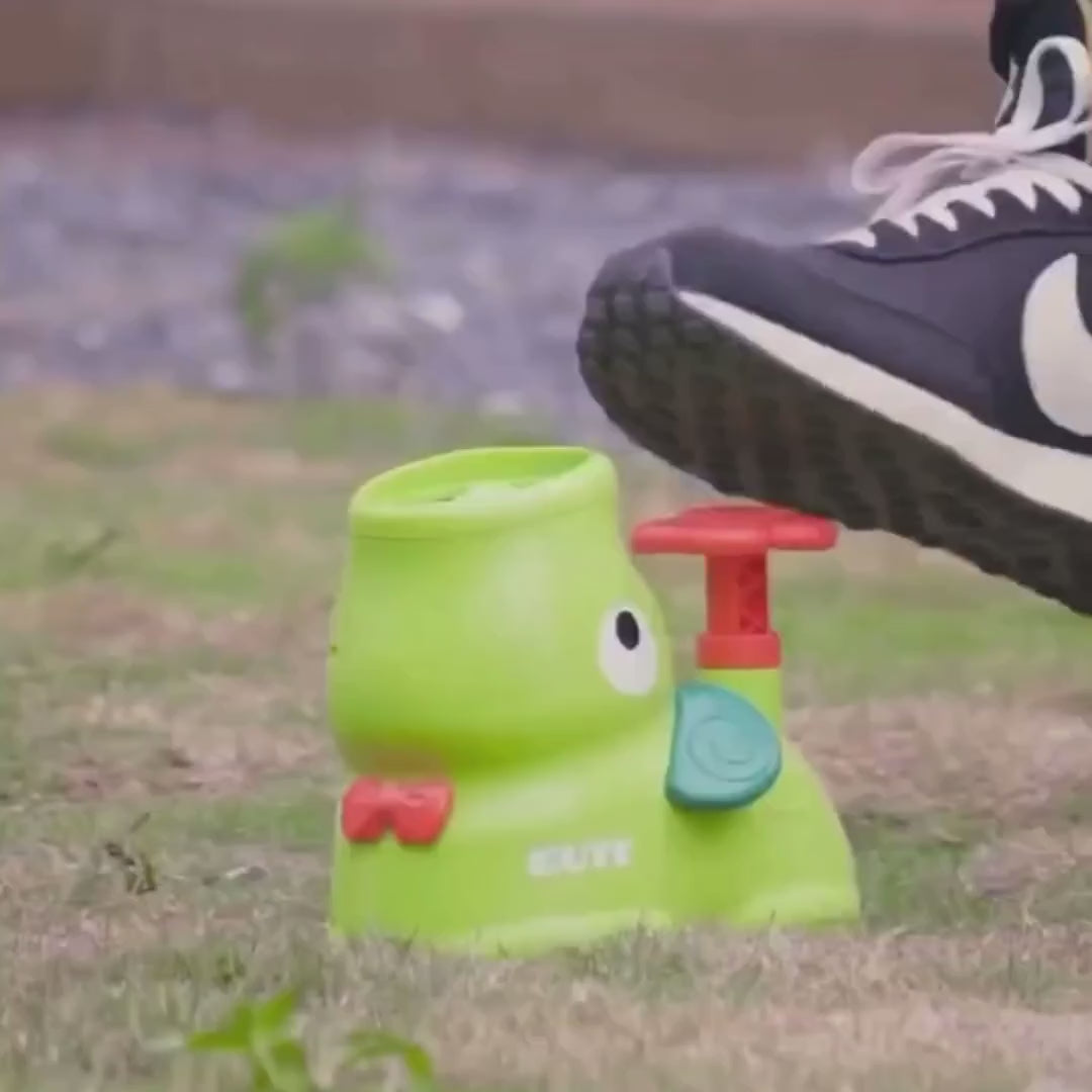Foot Powered Flying Disc Launcher with Fun Reflex Training and Safe Durable Design for Ages 3+