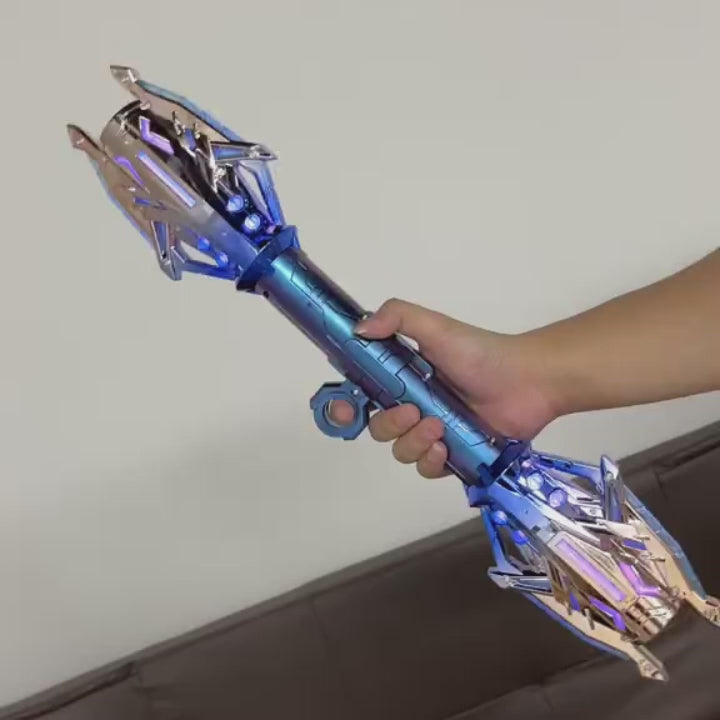 120 cm Double - Headed LED Colorful Lightsaber Toy - Extendable Laser Sword for Kids and Adults