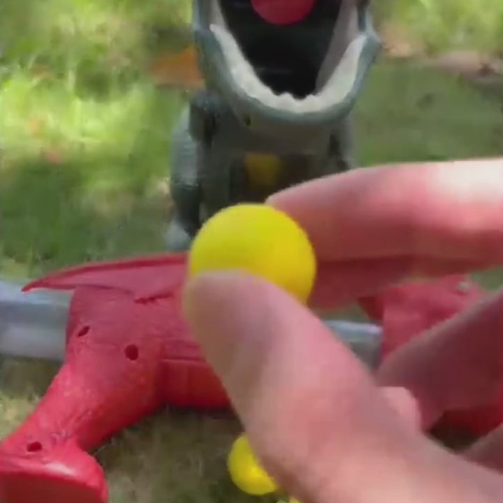 Dinosaur Shooting Toy with Sound, Lights, and Mist Spray Mode, Safe for Ages 3+
