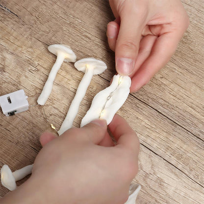 Diy Mushroom Led Night Light Kit With Glass Dome