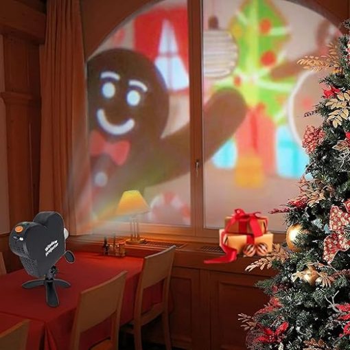 Halloween Christmas Holographic Projection, Halloween Christmas Projection Lamp With 12 Images