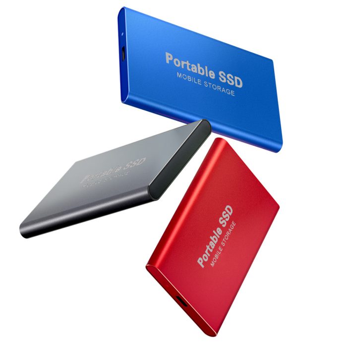 High-Speed Portable SSD External Hard Drive USB 3.1, Type-C, 256TB