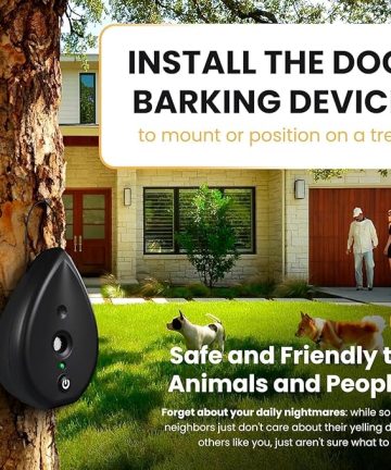 3 Level Bark Box Anti Bark Device And 75 Feet Neighbor Dog Silencer, Long-Range Ultrasonic Anti-Barking Device Stopper