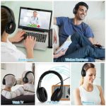 5-in-1 Wireless Headset with Hi-Fi Sound, FM Radio, and Monitoring Features