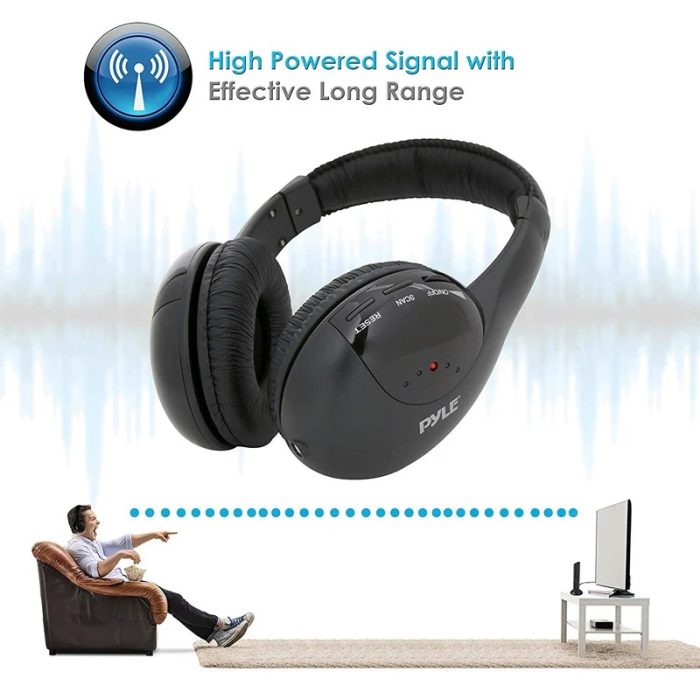 5-in-1 Wireless Headset with Hi-Fi Sound, FM Radio, and Monitoring Features