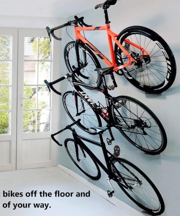 Bicycle Rack Wall Metal Hook Bicycle Mountain Bike Wall Bracket Premium Bike Wall Mount Hook Hanger Rack