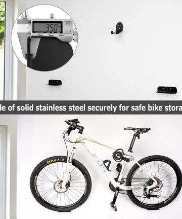 Bicycle Rack Wall Metal Hook Bicycle Mountain Bike Wall Bracket Premium Bike Wall Mount Hook Hanger Rack