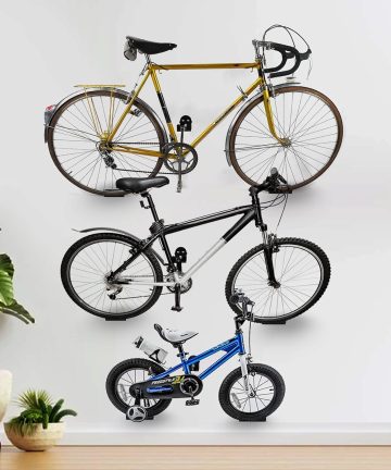 Bicycle Rack Wall Metal Hook Bicycle Mountain Bike Wall Bracket Premium Bike Wall Mount Hook Hanger Rack