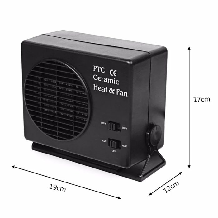 Car Heater 150W 300W 12V Ceramic Car Fan Heater