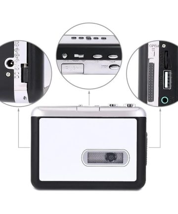 Cassette Tape To USB Converter, Cassette Tape Player Record Tape to MP3 Digital Converter, Portable Cassette Player