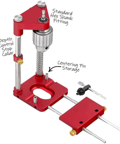 Freely Adjustable Drilling Locator – Woodworking Drilling Template Guide Tool Home