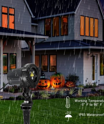 Halloween Outdoor Projection Light, Halloween Holographic Projector Light