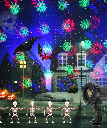 Halloween Outdoor Projection Light, Halloween Holographic Projector Light