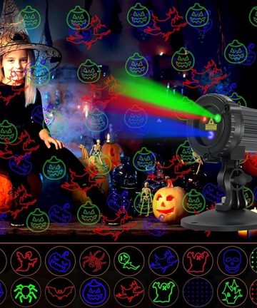 Halloween Outdoor Projection Light, Halloween Holographic Projector Light