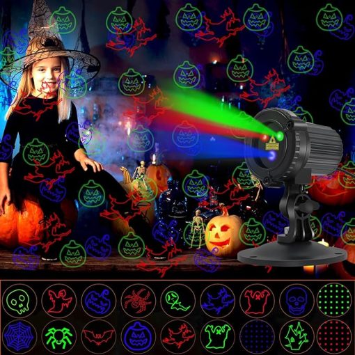 Halloween Outdoor Projection Light, Halloween Holographic Projector Light