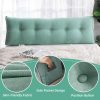 Large Triangular Headboard Pillows with Long Backrest Positioning Support Bolster Cushion, Wedge Bed Pillow Backrest Reading Pillow