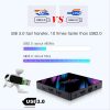 Smart TV Box H96 Max Android 11, Chipset RK3318 Quad Core 64bit with 2.4G WiFi 4K Ultra HD H.265 Streaming Media Player