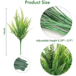 Uv Resistant Lifelike Artificial Boston Fern For Outdoors